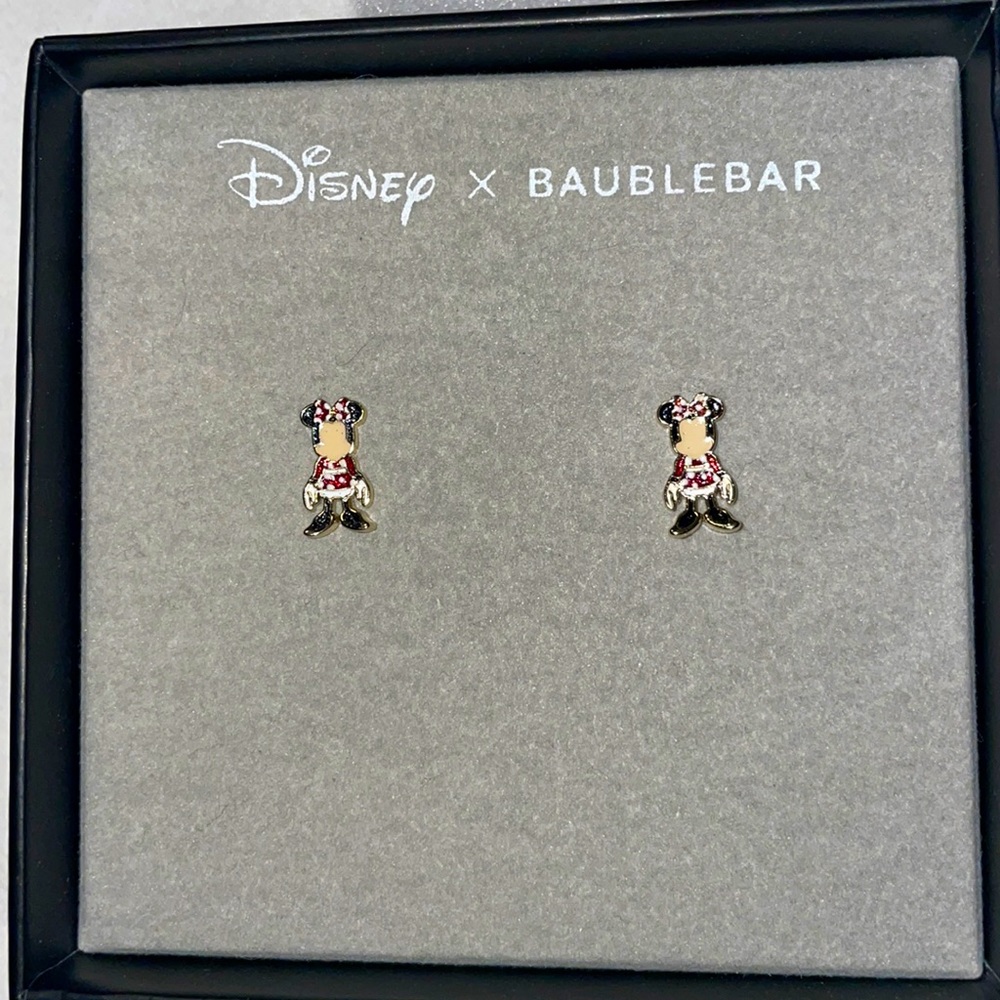 Disney BaubleBar Minnie Earrings